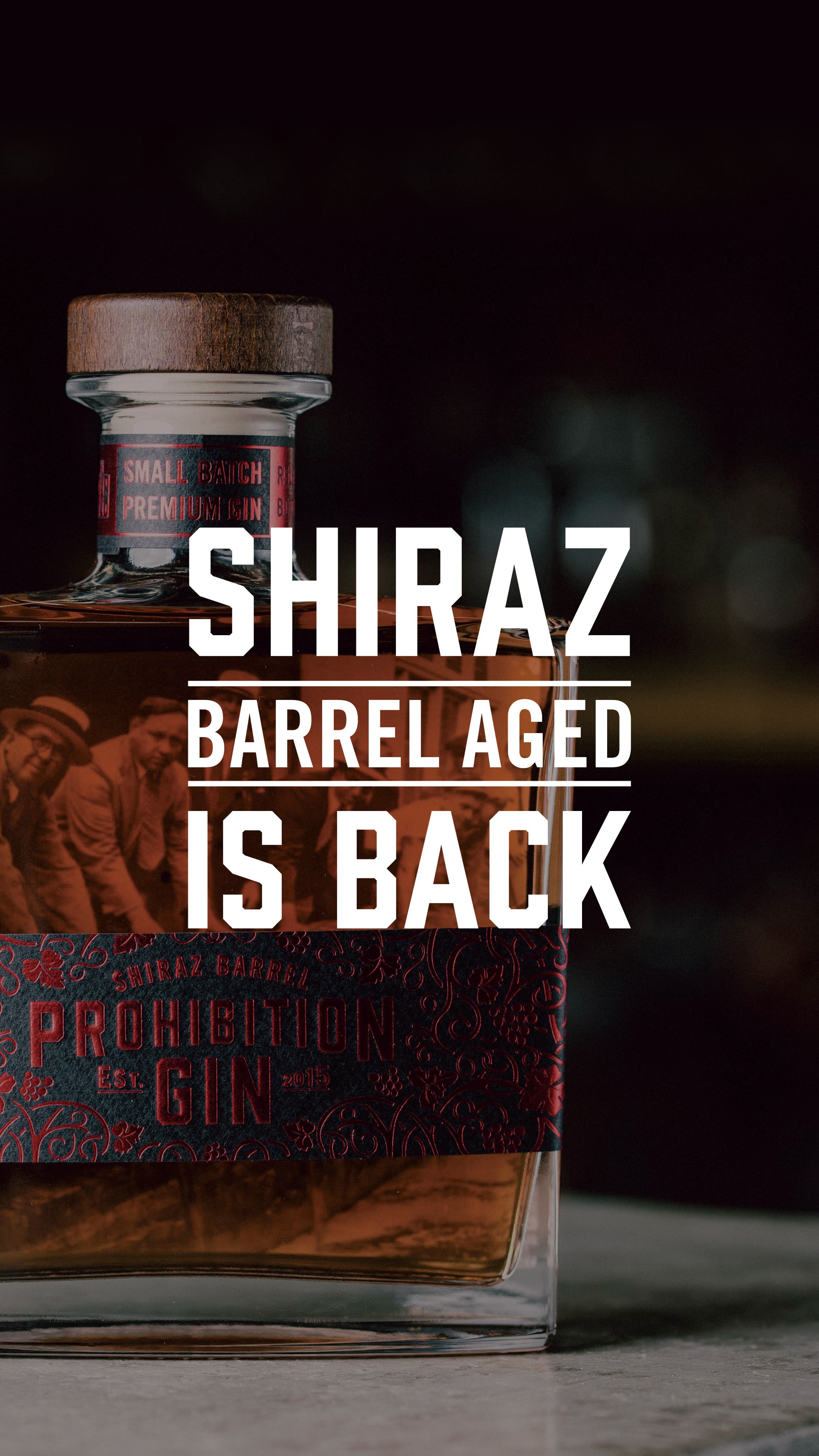 Prohibition Shiraz Barrel Aged is back in stock